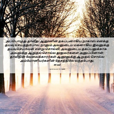 Picture 06 - 1 நாளாகமம் 19:2 TAMIRV - அப்பொழுது தாவீது: - Bible Verse Picture