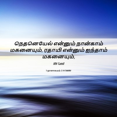 Picture 06 - 1 நாளாகமம் 2:14 TAMIRV - நெதனெயேல் என்னும் - Bible Verse Picture