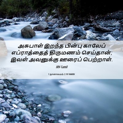 Picture 06 - 1 நாளாகமம் 2:19 TAMIRV - அசுபாள் இறந்த - Bible Verse Picture