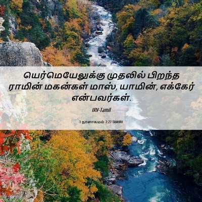 Picture 06 - 1 நாளாகமம் 2:27 TAMIRV - யெர்மெயேலுக்கு - Bible Verse Picture