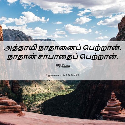 Picture 06 - 1 நாளாகமம் 2:36 TAMIRV - அத்தாயி நாதானைப் - Bible Verse Picture
