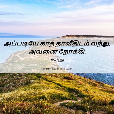 Picture 06 - 1 நாளாகமம் 21:11 TAMIRV - அப்படியே காத் - Bible Verse Picture