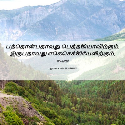 Picture 06 - 1 நாளாகமம் 24:16 TAMIRV - பத்தொன்பதாவது - Bible Verse Picture