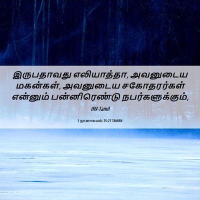 Picture 06 - 1 நாளாகமம் 25:27 TAMIRV - இருபதாவது - Bible Verse Picture
