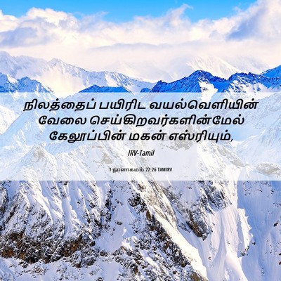 Picture 06 - 1 நாளாகமம் 27:26 TAMIRV - நிலத்தைப் பயிரிட - Bible Verse Picture