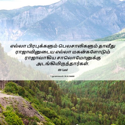 Picture 06 - 1 நாளாகமம் 29:24 TAMIRV - எல்லா - Bible Verse Picture