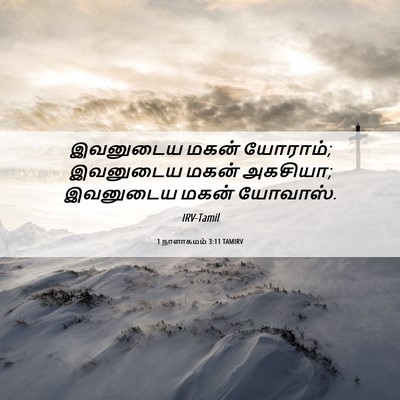 Picture 06 - 1 நாளாகமம் 3:11 TAMIRV - இவனுடைய மகன் - Bible Verse Picture