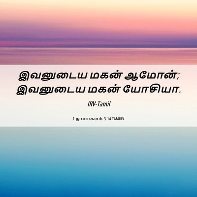 Picture 06 - 1 நாளாகமம் 3:14 TAMIRV - இவனுடைய மகன் - Bible Verse Picture