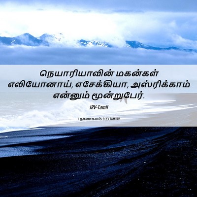 Picture 06 - 1 நாளாகமம் 3:23 TAMIRV - நெயாரியாவின் - Bible Verse Picture