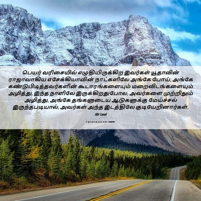 Picture 06 - 1 நாளாகமம் 4:41 TAMIRV - பெயர் வரிசையில் - Bible Verse Picture