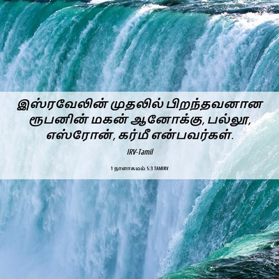 Picture 06 - 1 நாளாகமம் 5:3 TAMIRV - இஸ்ரவேலின் - Bible Verse Picture