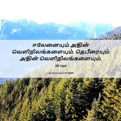 Picture 06 - 1 நாளாகமம் 6:58 TAMIRV - ஈலேனையும் அதின் - Bible Verse Picture