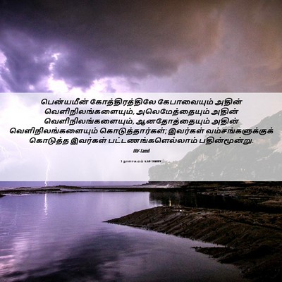 Picture 06 - 1 நாளாகமம் 6:60 TAMIRV - பென்யமீன் - Bible Verse Picture