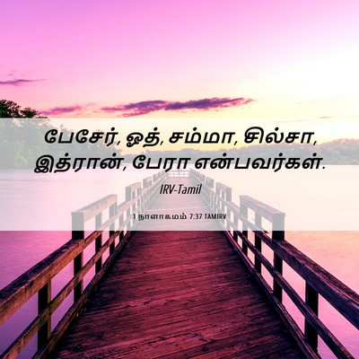 Picture 06 - 1 நாளாகமம் 7:37 TAMIRV - பேசேர், ஓத், சம்மா, - Bible Verse Picture