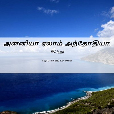 Picture 06 - 1 நாளாகமம் 8:24 TAMIRV - அனனியா, ஏலாம், - Bible Verse Picture