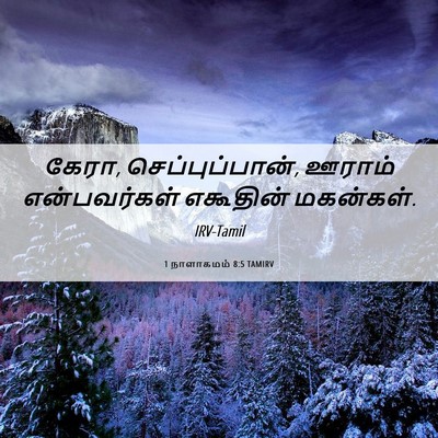 Picture 06 - 1 நாளாகமம் 8:5 TAMIRV - கேரா, - Bible Verse Picture