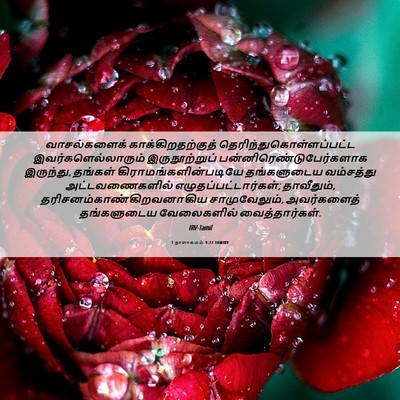 Picture 06 - 1 நாளாகமம் 9:22 TAMIRV - வாசல்களைக் - Bible Verse Picture