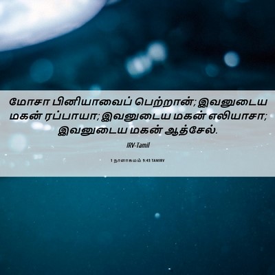 Picture 06 - 1 நாளாகமம் 9:43 TAMIRV - மோசா பினியாவைப் - Bible Verse Picture