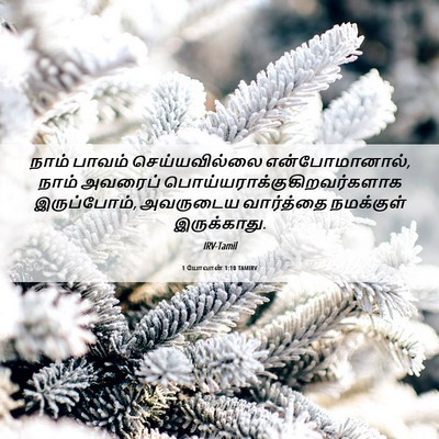 Picture 06 - 1 யோவான் 1:10 TAMIRV - நாம் பாவம் - Bible Verse Picture
