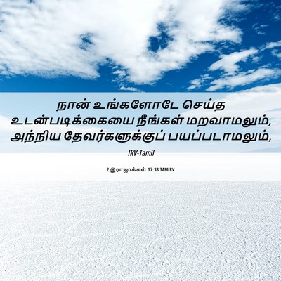 Picture 06 - 2 இராஜாக்கள் 17:38 TAMIRV - நான் உங்களோடே - Bible Verse Picture