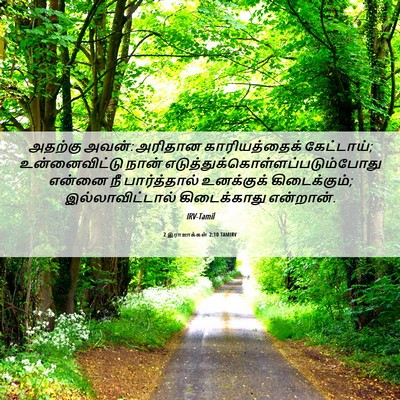 Picture 06 - 2 இராஜாக்கள் 2:10 TAMIRV - அதற்கு அவன்: - Bible Verse Picture