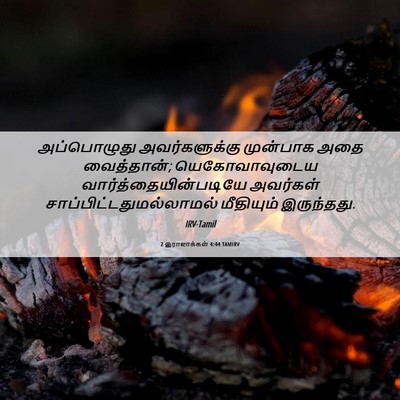 Picture 06 - 2 இராஜாக்கள் 4:44 TAMIRV - அப்பொழுது - Bible Verse Picture
