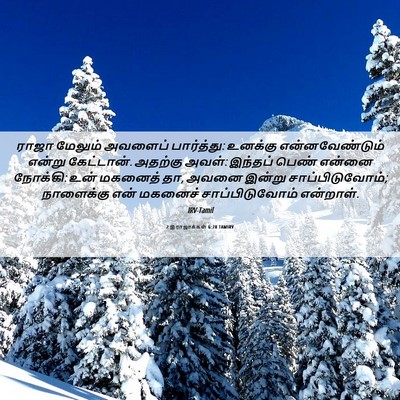 Picture 06 - 2 இராஜாக்கள் 6:28 TAMIRV - ராஜா மேலும் - Bible Verse Picture