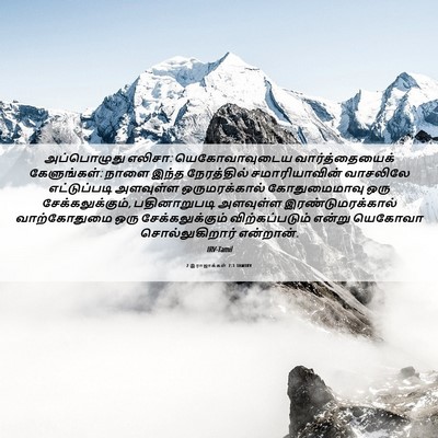 Picture 06 - 2 இராஜாக்கள் 7:1 TAMIRV - அப்பொழுது எலிசா: - Bible Verse Picture