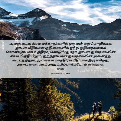 Picture 06 - 2 இராஜாக்கள் 7:13 TAMIRV - அவனுடைய - Bible Verse Picture