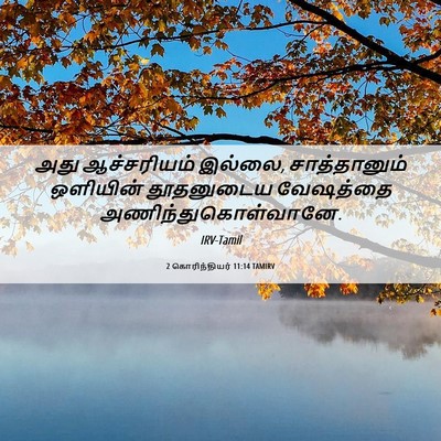 Picture 06 - 2 கொரிந்தியர் 11:14 TAMIRV - அது ஆச்சரியம் - Bible Verse Picture