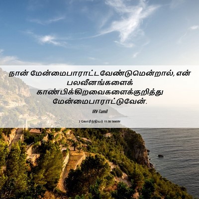 Picture 06 - 2 கொரிந்தியர் 11:30 TAMIRV - நான் - Bible Verse Picture