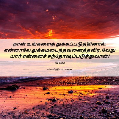 Picture 06 - 2 கொரிந்தியர் 2:2 TAMIRV - நான் உங்களைத் - Bible Verse Picture