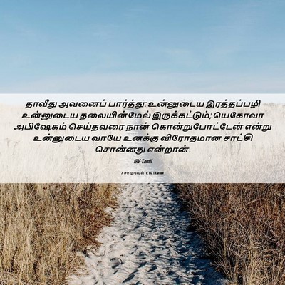 Picture 06 - 2 சாமுவேல் 1:16 TAMIRV - தாவீது அவனைப் - Bible Verse Picture