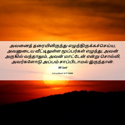 Picture 06 - 2 சாமுவேல் 12:17 TAMIRV - அவனைத் - Bible Verse Picture