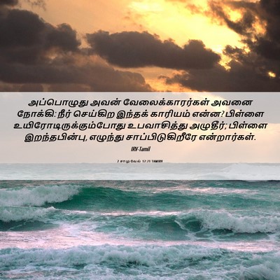Picture 06 - 2 சாமுவேல் 12:21 TAMIRV - அப்பொழுது அவன் - Bible Verse Picture