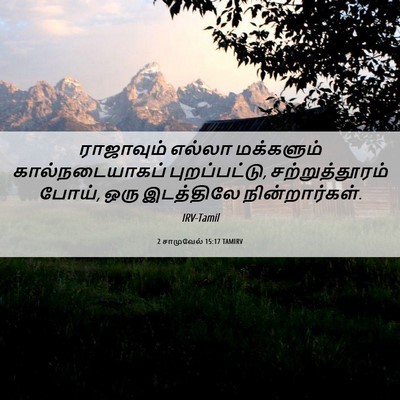 Picture 06 - 2 சாமுவேல் 15:17 TAMIRV - ராஜாவும் எல்லா - Bible Verse Picture