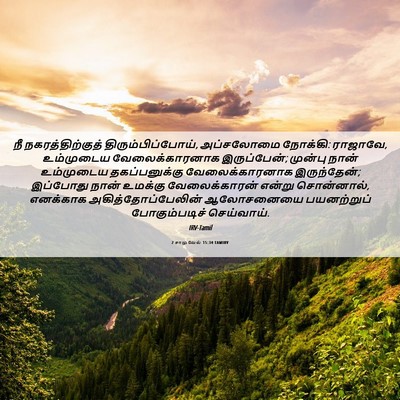 Picture 06 - 2 சாமுவேல் 15:34 TAMIRV - நீ நகரத்திற்குத் - Bible Verse Picture