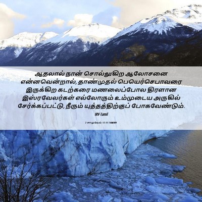 Picture 06 - 2 சாமுவேல் 17:11 TAMIRV - ஆதலால் நான் - Bible Verse Picture