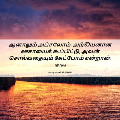 Picture 06 - 2 சாமுவேல் 17:5 TAMIRV - ஆனாலும் அப்சலோம்: - Bible Verse Picture