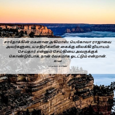 Picture 06 - 2 சாமுவேல் 18:19 TAMIRV - சாதோக்கின் மகனான - Bible Verse Picture