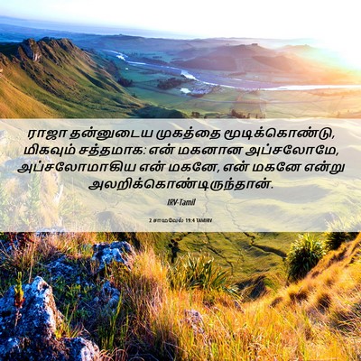 Picture 06 - 2 சாமுவேல் 19:4 TAMIRV - ராஜா தன்னுடைய - Bible Verse Picture