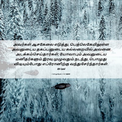 Picture 06 - 2 சாமுவேல் 2:32 TAMIRV - அவர்கள் ஆசகேலை - Bible Verse Picture