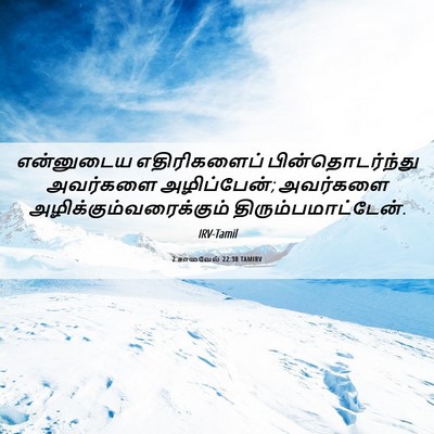 Picture 06 - 2 சாமுவேல் 22:38 TAMIRV - என்னுடைய - Bible Verse Picture