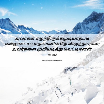 Picture 06 - 2 சாமுவேல் 22:39 TAMIRV - அவர்கள் - Bible Verse Picture