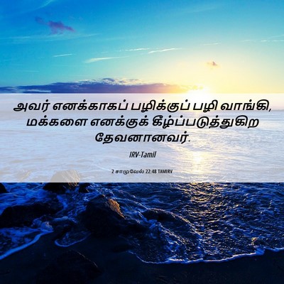 Picture 06 - 2 சாமுவேல் 22:48 TAMIRV - அவர் எனக்காகப் - Bible Verse Picture