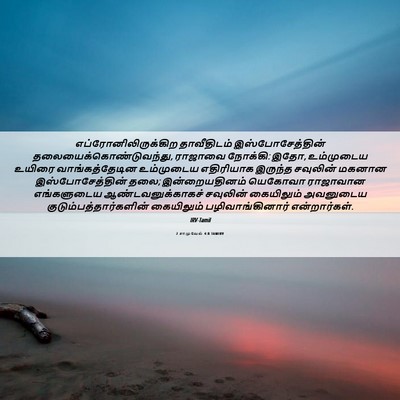 Picture 06 - 2 சாமுவேல் 4:8 TAMIRV - எப்ரோனிலிருக்கிற - Bible Verse Picture