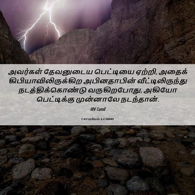 Picture 06 - 2 சாமுவேல் 6:4 TAMIRV - அவர்கள் தேவனுடைய - Bible Verse Picture