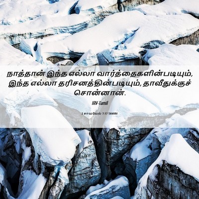 Picture 06 - 2 சாமுவேல் 7:17 TAMIRV - நாத்தான் இந்த - Bible Verse Picture