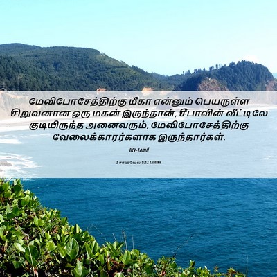 Picture 06 - 2 சாமுவேல் 9:12 TAMIRV - மேவிபோசேத்திற்கு - Bible Verse Picture