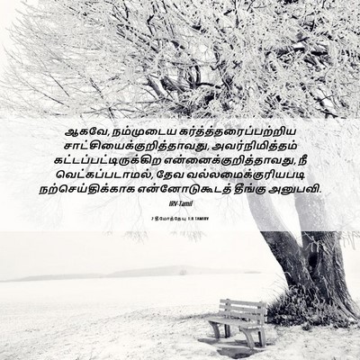 Picture 06 - 2 தீமோத்தேயு 1:8 TAMIRV - ஆகவே, நம்முடைய - Bible Verse Picture